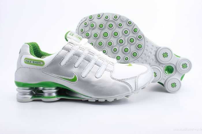 vertes et argentees chaussures nike shox nz (4)